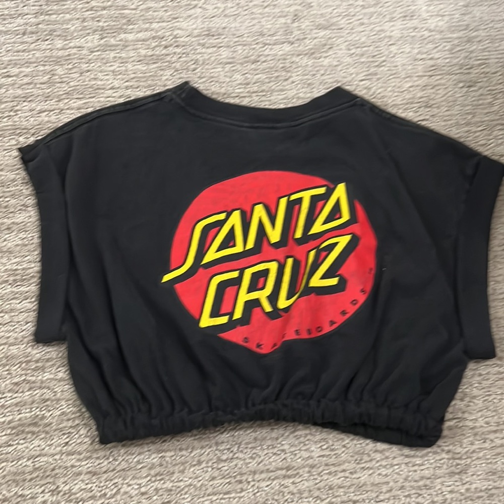 Vintage Cropped Santa Cruz Top - Picture 2 of 3